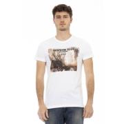 Casual T-shirt met ronde hals Trussardi , White , Heren