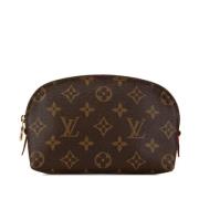 Pre-owned Canvas clutches Louis Vuitton Vintage , Brown , Dames