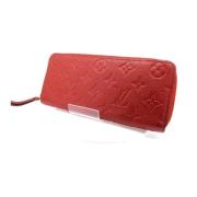 Pre-owned Leather wallets Louis Vuitton Vintage , Red , Dames