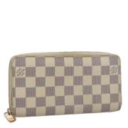 Pre-owned Canvas wallets Louis Vuitton Vintage , White , Dames