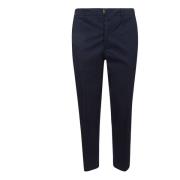 Blauwe Chino Broek met Riemlussen Hindustrie , Blue , Heren