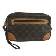 Pre-owned Canvas clutches Louis Vuitton Vintage , Brown , Dames