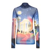 Surreal High Neck Top Casablanca , Multicolor , Dames