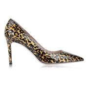 Luipaardprint Puntige Slip-On Pumps Miu Miu , Multicolor , Dames