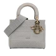 Pre-owned Canvas handbags Dior Vintage , Gray , Dames