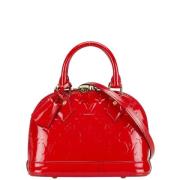 Pre-owned Leather handbags Louis Vuitton Vintage , Red , Dames