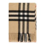 Geruit Patroon Beige Sjaal Burberry , Beige , Heren