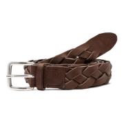 Bruin Leren Riem Gianni Chiarini , Brown , Heren