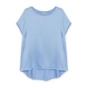 Satijnen blouse Fiorella Rubino , Blue , Dames