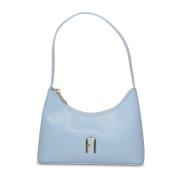 Elegante Leren Mini Tas, Lichtblauw Furla , Blue , Dames