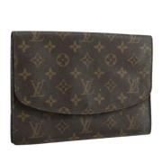 Pre-owned Canvas clutches Louis Vuitton Vintage , Brown , Dames