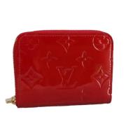 Pre-owned Leather wallets Louis Vuitton Vintage , Red , Dames