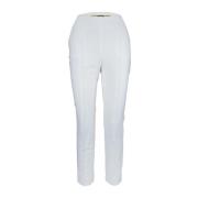 Gouden Metalen Detail Rits Haak Broek Elisabetta Franchi , White , Dam...