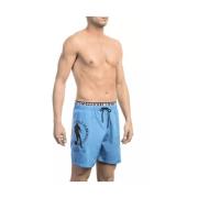 Stijlvolle zwemshorts in lichtblauw Bikkembergs , Blue , Heren