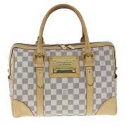 Pre-owned Canvas handbags Louis Vuitton Vintage , White , Dames