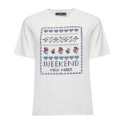 Witte T-shirts en Polos Max Mara Weekend , White , Dames