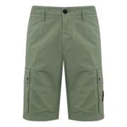 Katoenen Bermuda Shorts Slim Fit Salie Stone Island , Green , Heren