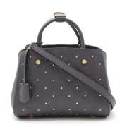 Pre-owned Leather louis-vuitton-bags Louis Vuitton Vintage , Gray , Da...