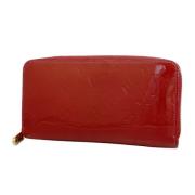 Pre-owned Leather wallets Louis Vuitton Vintage , Red , Dames