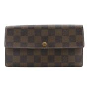 Pre-owned Canvas wallets Louis Vuitton Vintage , Brown , Dames