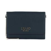 Stijlvolle Ketting Clutch met Magneetsluiting Liu Jo , Blue , Dames