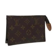 Pre-owned Canvas pouches Louis Vuitton Vintage , Brown , Dames