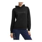 Lichte Hoodie - Regular Fit Emporio Armani EA7 , Black , Dames