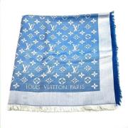 Pre-owned Fabric scarves Louis Vuitton Vintage , Blue , Dames