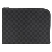 Pre-owned Canvas clutches Louis Vuitton Vintage , Black , Dames