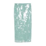 Paillet Maxi Rok Staud , Green , Dames