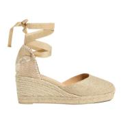 Espadrilles MET Sleehak Castañer , Yellow , Dames