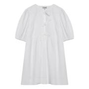 Korte Damesjurk Ganni , White , Dames