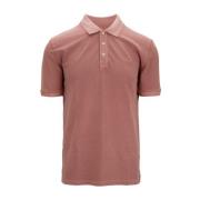 Heren Polo Shirt met Knopen Woolrich , Pink , Heren