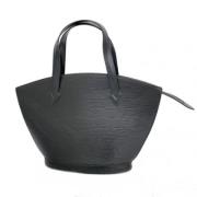 Pre-owned Leather totes Louis Vuitton Vintage , Black , Dames