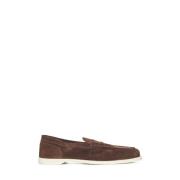 Donkerbruine Loafer Schoenen John Lobb , Brown , Heren