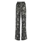 Zwarte elastische broek met zakken Rick Owens , Black , Dames