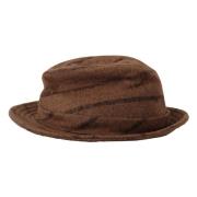 Elegante Fedora-hoed met brede rand Dolce & Gabbana , Brown , Dames