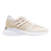 Suède Veterschoenen voor Dames Hogan , Beige , Dames