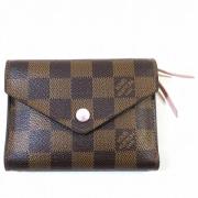 Pre-owned Canvas wallets Louis Vuitton Vintage , Brown , Dames