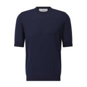 Katoenen T-shirt met klassieke stijl Lardini , Blue , Heren