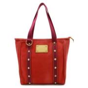 Pre-owned Canvas shoulder-bags Louis Vuitton Vintage , Red , Dames