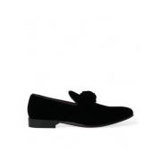 Luxe Velvet Loafers - Heren Elegante Schoenen Dolce & Gabbana , Black ...