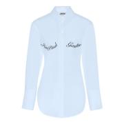 Heldere Blauwe Modieuze Blouse Jean Paul Gaultier , Blue , Dames