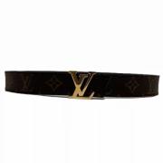 Pre-owned Leather belts Louis Vuitton Vintage , Brown , Dames