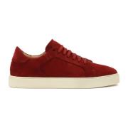 Rode sneakers met klassieke vetersluiting Kazar , Red , Heren