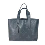 Pre-owned Leather totes Louis Vuitton Vintage , Black , Dames