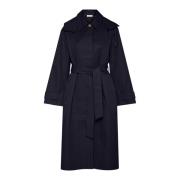 Waterdichte Trenchcoat Marineblauw InWear , Blue , Dames