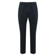 Blauwe Katoenen Stretch Slim Fit Broek Dondup , Blue , Heren