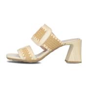 Beige Sandalen voor Dames Hispanitas , Beige , Dames