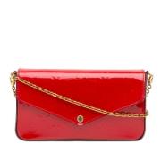 Pre-owned Leather shoulder-bags Louis Vuitton Vintage , Red , Dames